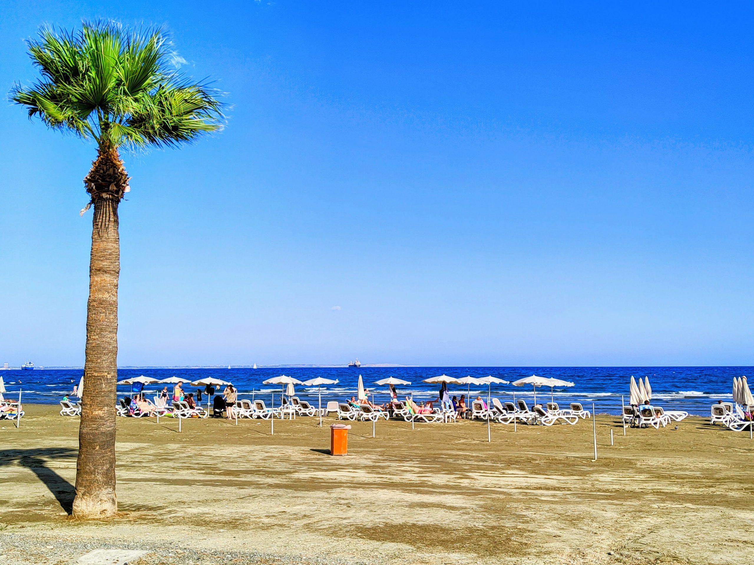 Finikoudes beach, Larnaca Cyprus